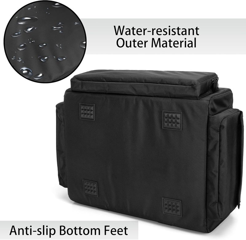 samdew Under Seat Storage Bag, Truck Organizer Backseat for SuperCrew & Crew Cab, Rear Seat Storage Case for Trucks Compatible with F150, Underseat Tool Box with Multiple Pockets, Bag Only - Image 5